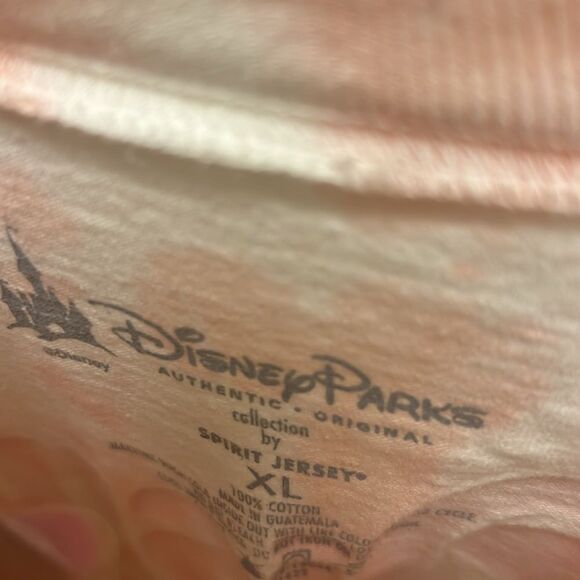 NWOT 💥 Walt Disney World Pink Briar Rose Gold Tie Dye Spirit Jersey SZ XL - Picture 6 of 7